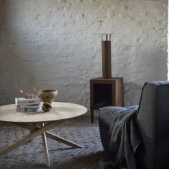 Mesa de centro Mikado Ø100 cm, Oak wax oil round*Ethnicraft Outlet