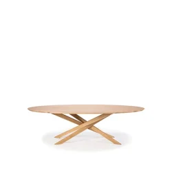 Mesa de centro Mikado ovalada, Oak wax oil oval*Ethnicraft Hot