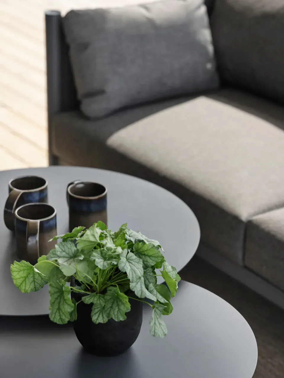 Mesa de centro Mill, Anthracite, Small High Ø50 cm*Brafab Online