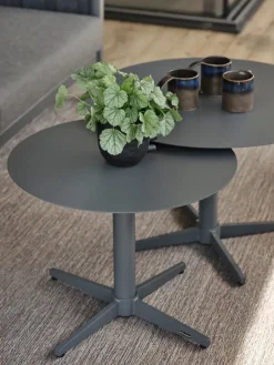 Mesa de centro Mill, Anthracite, Large Ø75 cm*Brafab Discount