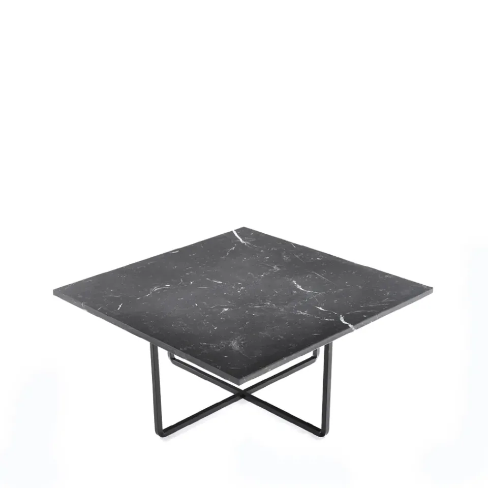 Mesa de centro Ninety, mármol marquina, estructura negra*OX Denmarq New