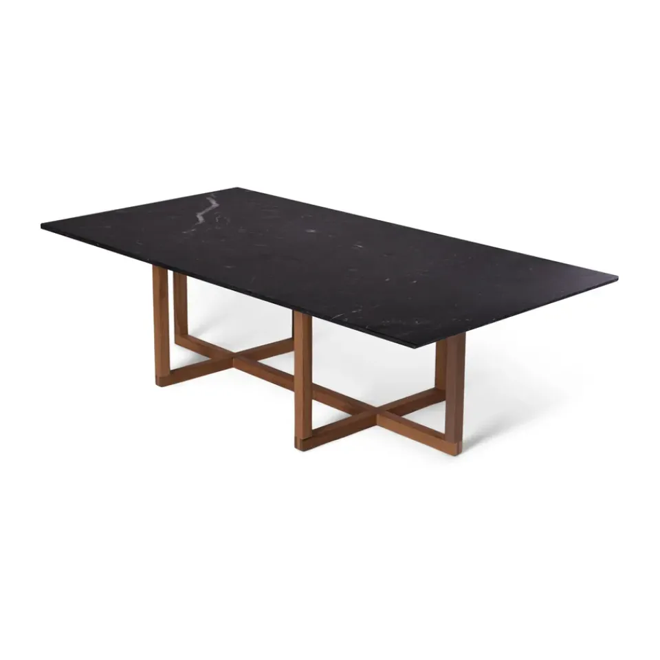 Mesa de centro Ninety 60x120 cm, base de roble ahumado, Mármol*OX Denmarq Discount