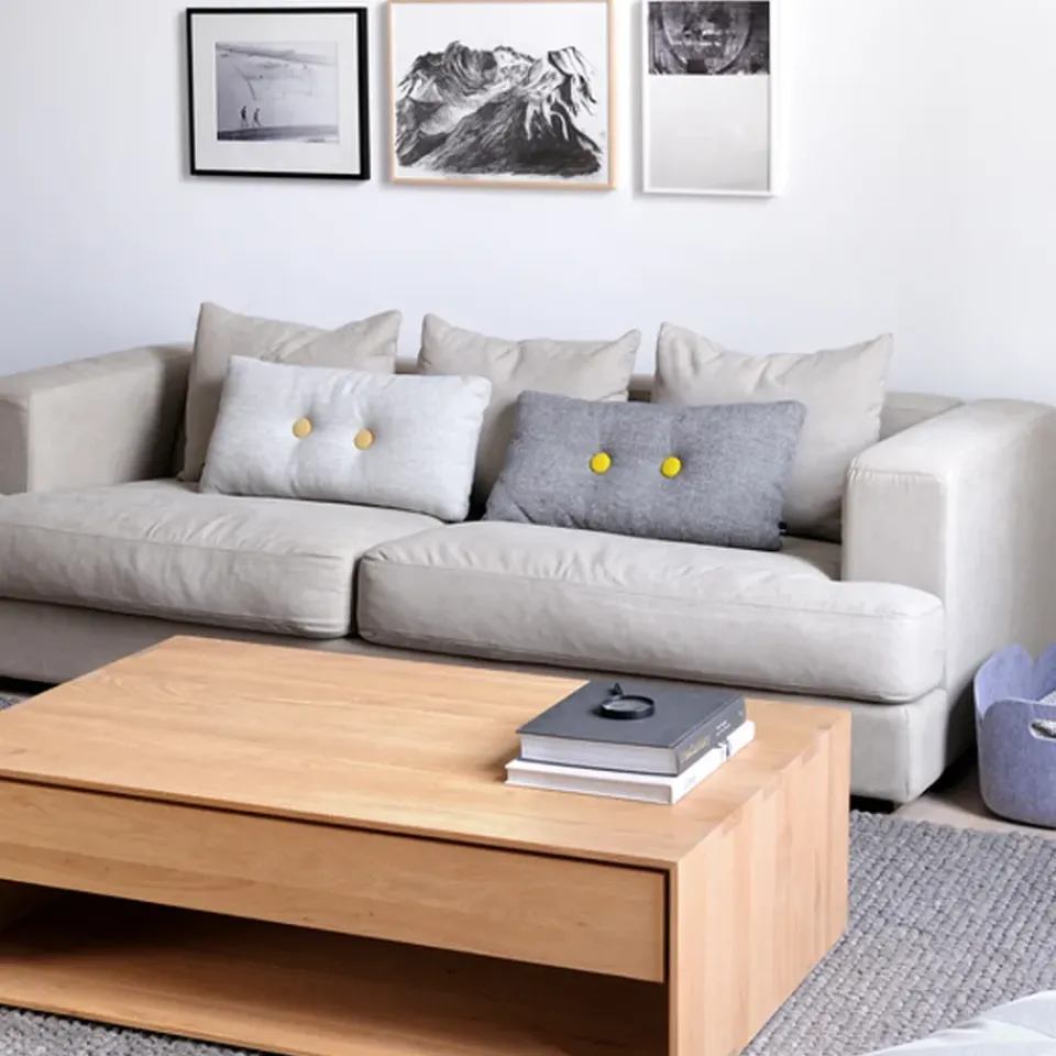 Mesa de centro Nordic, Roble aceitado 1 cajón 120x70 cm*Ethnicraft Online