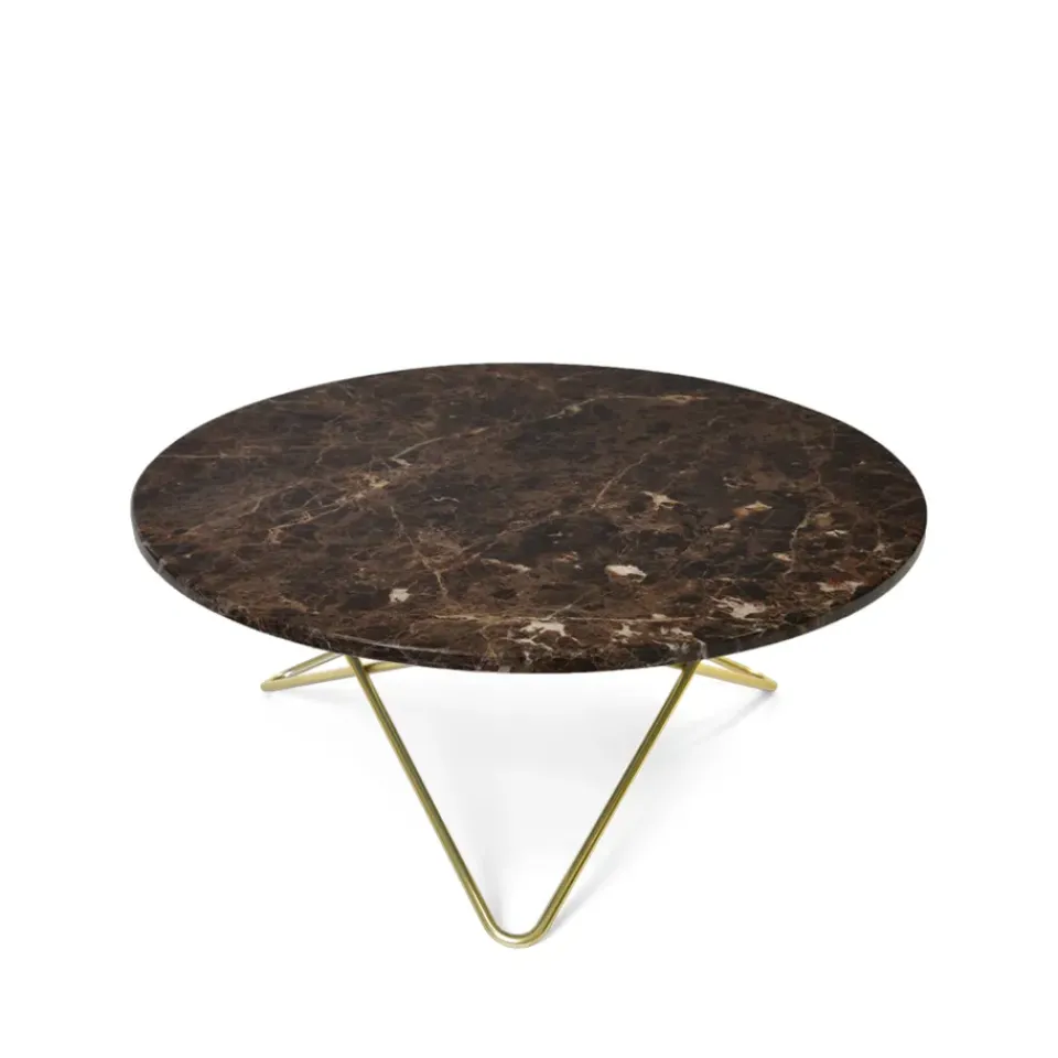 Mesa de centro O Table, mármol , estructura de latón*OX Denmarq Hot