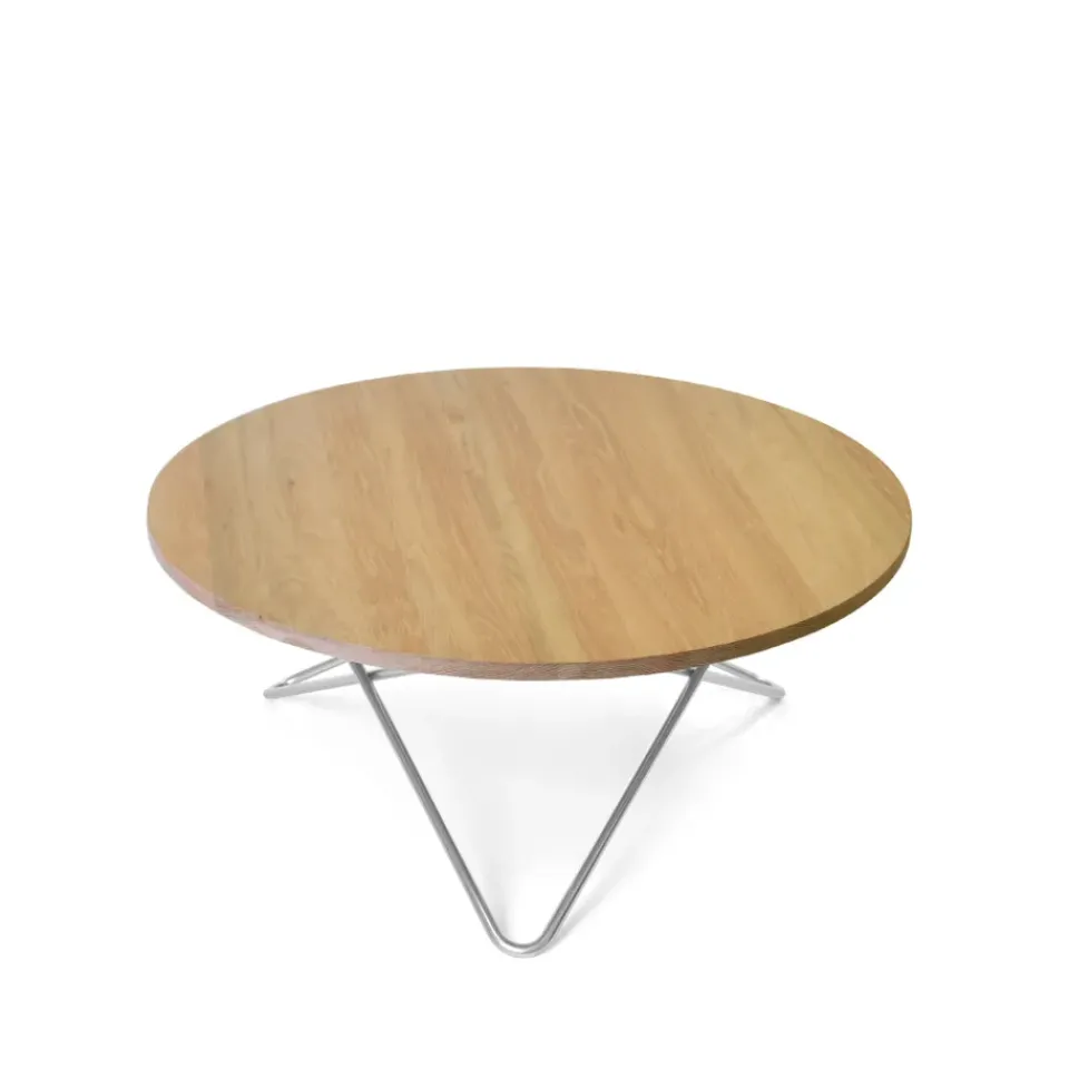 Mesa de centro O Table, roble lacado mate, estructura de acero inoxidable*OX Denmarq Sale
