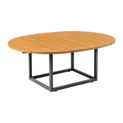Mesa de centro Olive, Antracita-bambú, 110x80 cm*Brafab Online