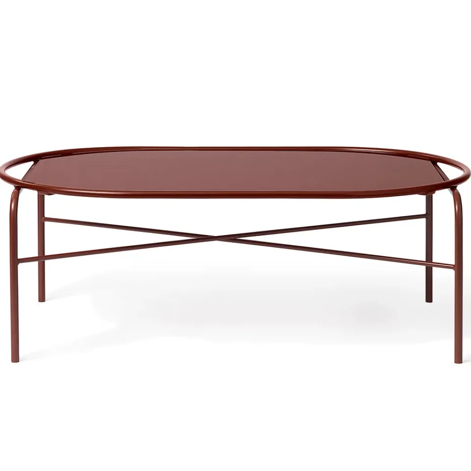 Mesa de centro ovalada Secant, Redish*Warm Nordic Best