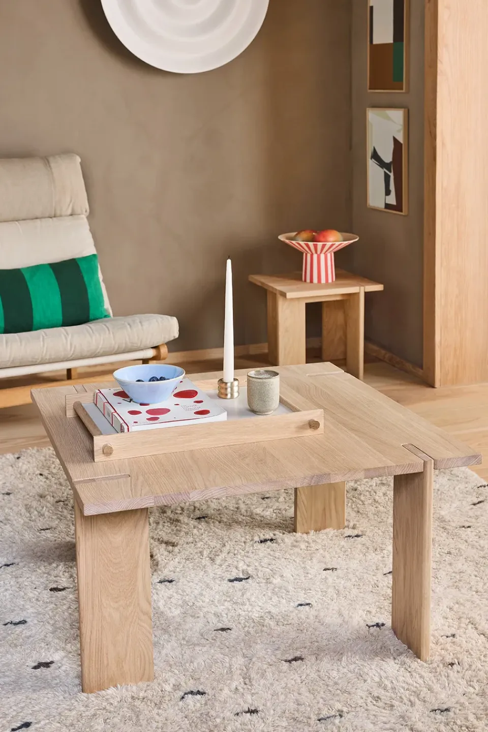 Mesa de centro OY Square 40x75x75 cm, Nature*OYOY