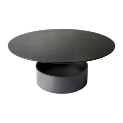 Mesa de centro Parasol L Ø90 cm, Dark stained oak*Maze Hot