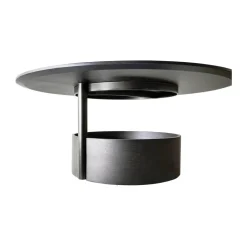 Mesa de centro Parasol L Ø90 cm, Dark stained oak*Maze Hot