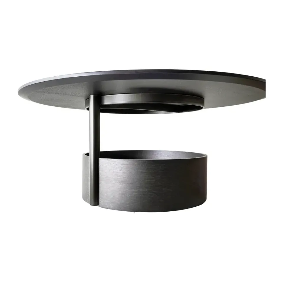 Mesa de centro Parasol L Ø90 cm, Dark stained oak*Maze Hot