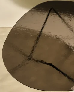 Mesa de centro Pedrera, semimate - vidrio estructurado bronce*GUBI Clearance