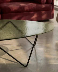 Mesa de centro Pedrera, semimate - vidrio estructurado transparente*GUBI Discount