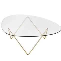Mesa de centro Pedrera, Patas de latón*GUBI Sale