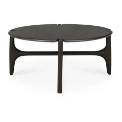 Mesa de centro PI Ø80 cm, Lackad mahogny*Ethnicraft Online