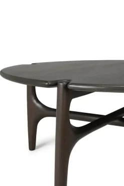 Mesa de centro PI Ø80 cm, Lackad mahogny*Ethnicraft Online