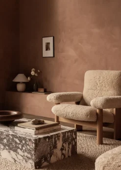 Mesa de centro Plinth, , rose, low*Audo Copenhagen