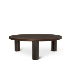 Mesa de centro Post, Oak smoked, large, lines*Ferm Living Hot