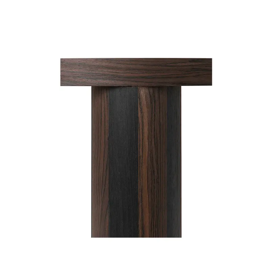Mesa de centro Post, Oak smoked, large, lines*Ferm Living Hot