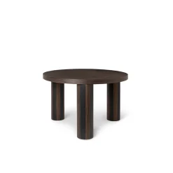 Mesa de centro Post, Oak smoked, small, lines*Ferm Living Online