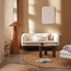 Mesa de centro Post, Oak smoked, large, stars*Ferm Living