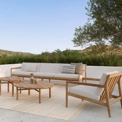 Mesa de centro Quatro outdoor teak, Ø95 cm*Ethnicraft Discount