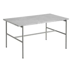 Mesa de centro Rebar 80x49x40,5 cm, Grey marble-fossil*HAY Clearance
