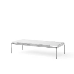 Mesa de centro Sett LN12, Bianco carrara-dark chrome*&Tradition Online