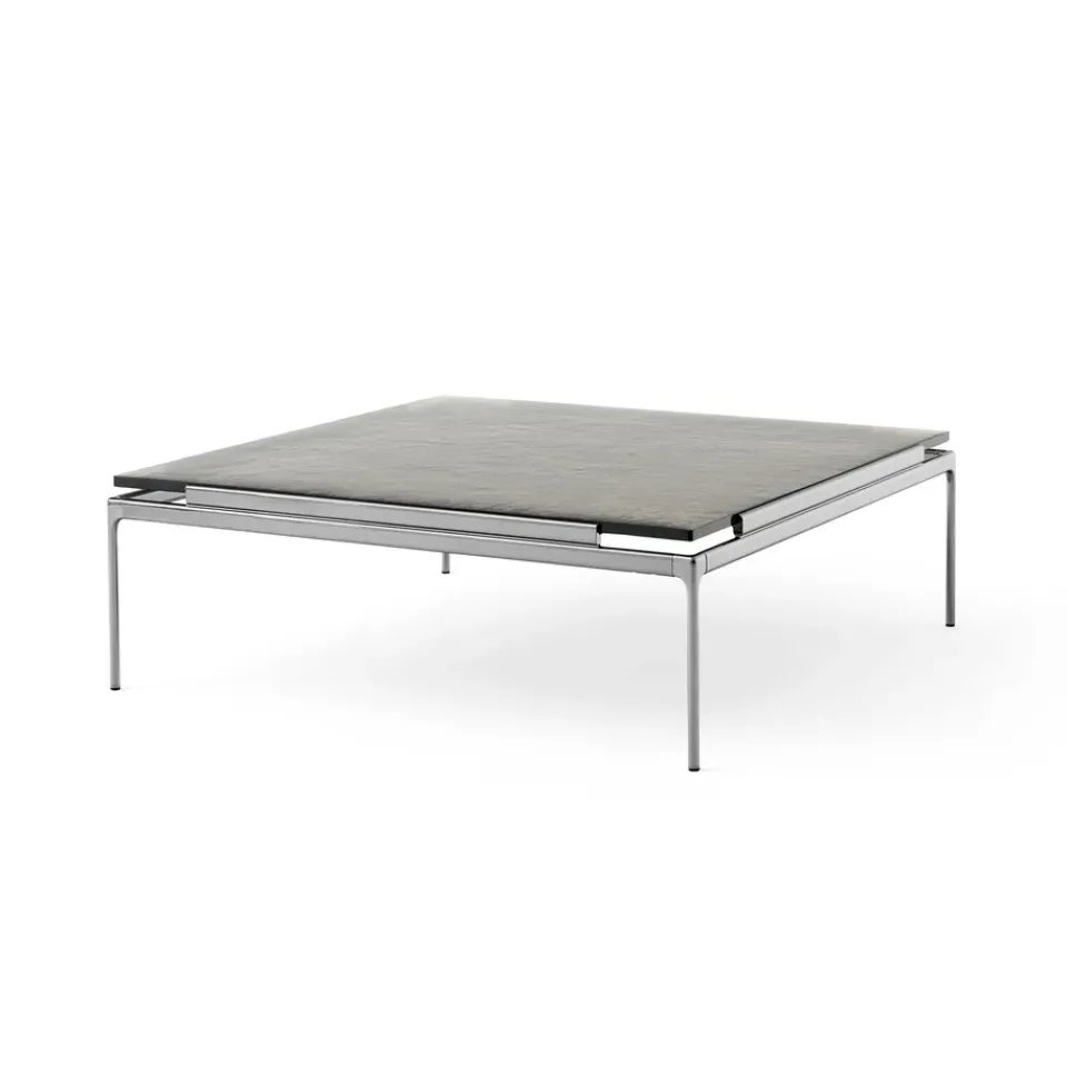 Mesa de centro Sett LN13, Smoked cast glass-dark chrome*&Tradition Sale