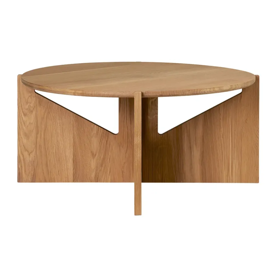 Mesa de centro Simple XL Ø78 cm, Roble con lacado en tono cálido*Kristina Dam Studio Best