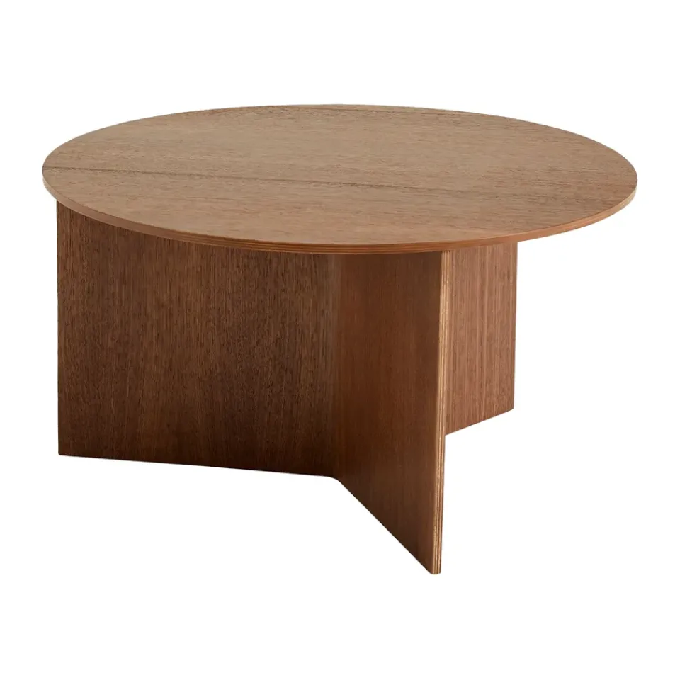 Mesa de centro Slit Ø65 cm, Lacquered walnut*HAY Best