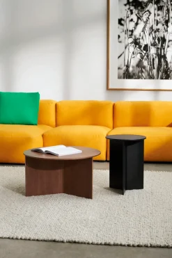 Mesa de centro Slit Ø65 cm, Lacquered walnut*HAY Best