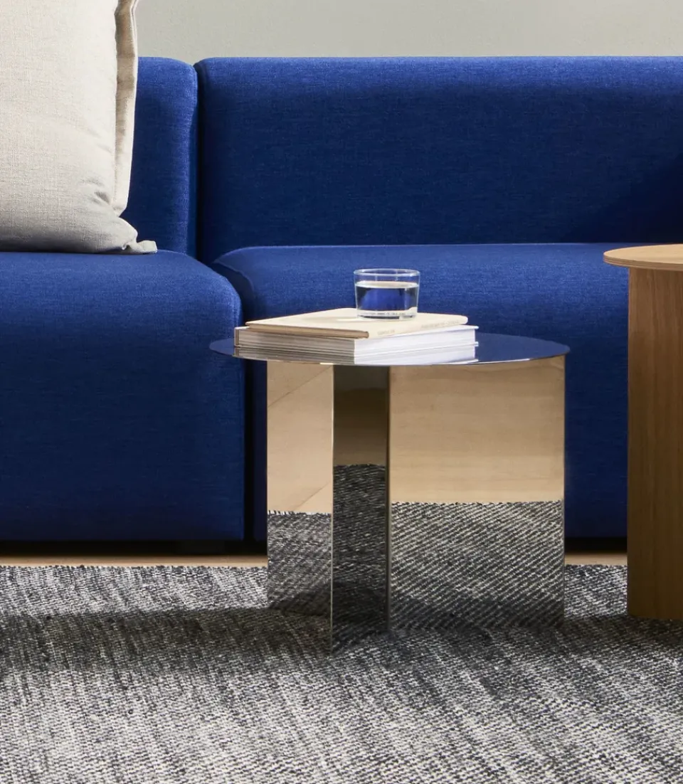 Mesa de centro Slit, Polished stainless steel*HAY