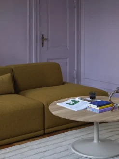 Mesa de centro Soft Ø95 cm, Solid oak-grey*Muuto Clearance