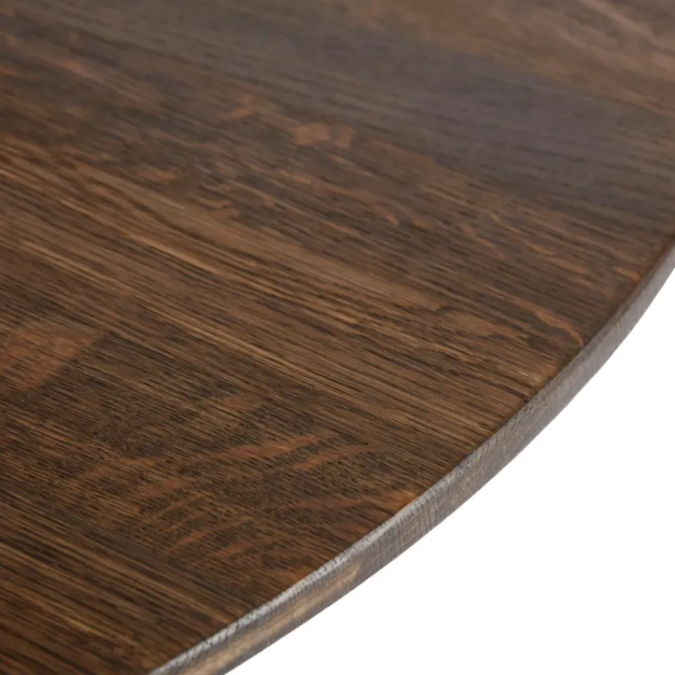 Mesa de centro Space Ø90 cm, roble ahumado*MUUBS Discount