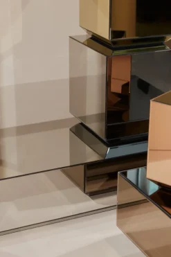 Mesa de centro Speculum de 80x80 cm, Negro*AYTM Sale