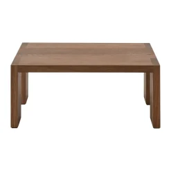 Mesa de centro Tennon, Roble ahumado, 61×61 cm*New Works Online