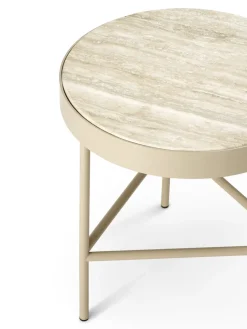 Mesa de centro Travertine Ø40 cm, Cashmere*Ferm Living Hot
