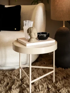 Mesa de centro Travertine Ø40 cm, Cashmere*Ferm Living Hot