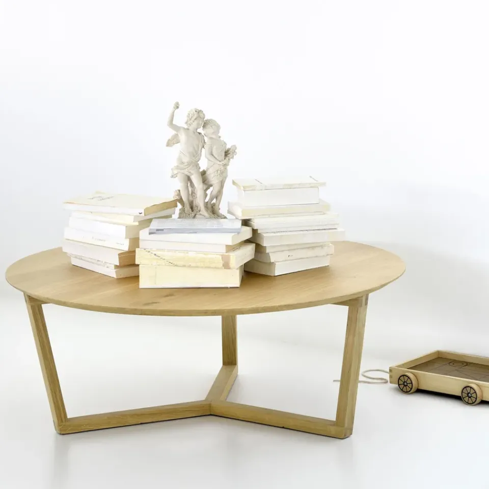 Mesa de centro Tripod 36x96 cm, Roble con aceite duro encerado*Ethnicraft Sale