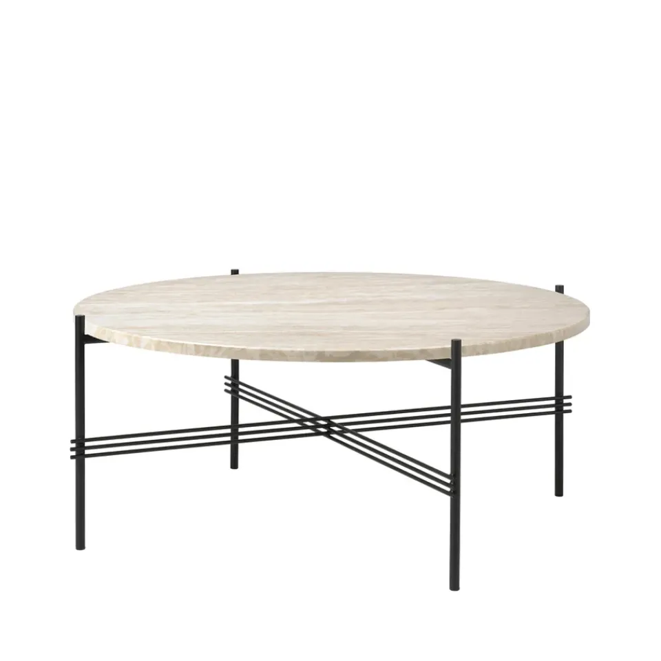 Mesa de centro TS Outdoor, travertin-negro*GUBI Clearance