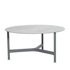 Mesa de centro Twist large Ø90 cm, Fossil grey-light grey*Cane-line New