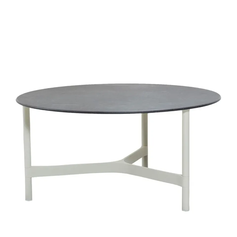 Mesa de centro Twist large Ø90 cm, Fossil black-white*Cane-line Clearance