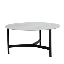 Mesa de centro Twist large Ø90 cm, Fossil grey-lava grey*Cane-line New