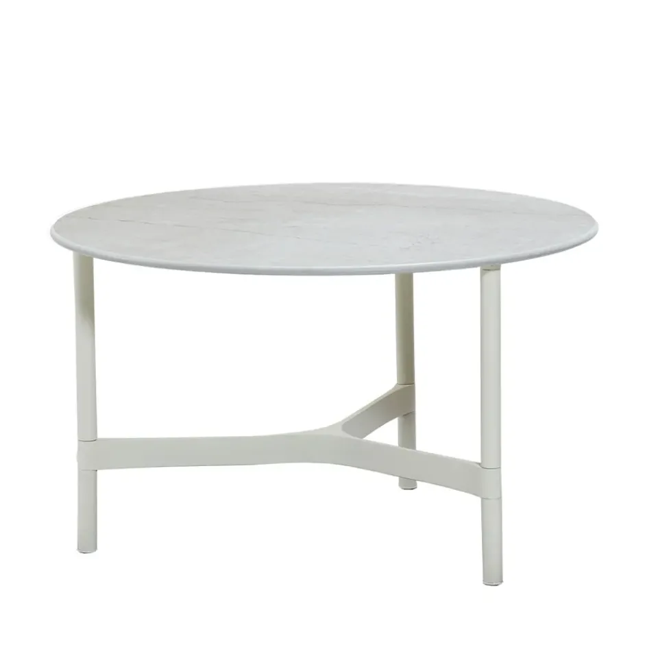 Mesa de centro Twist medium Ø70 cm, White-white*Cane-line Online
