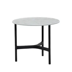 Mesa de centro Twist small Ø45 cm, Fossil grey-lava grey*Cane-line Outlet