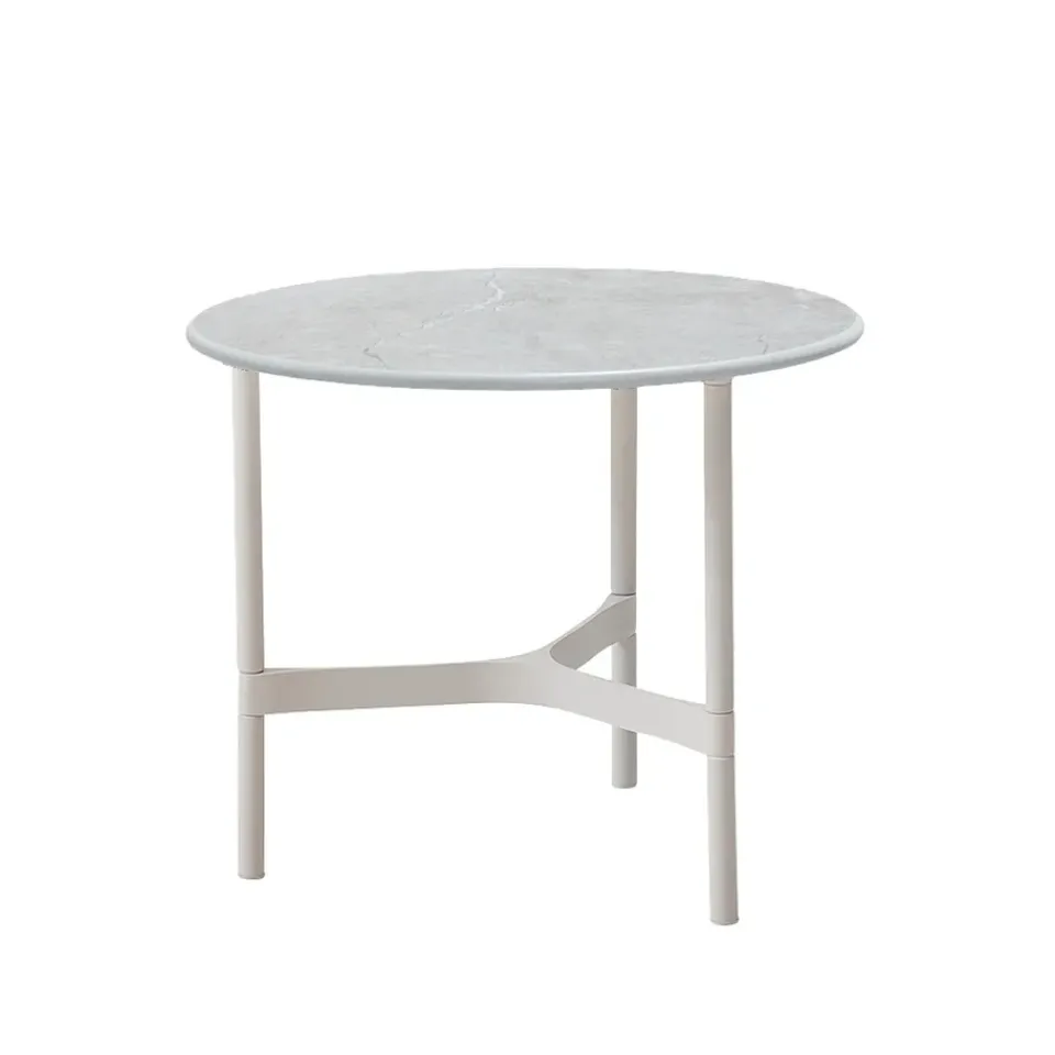 Mesa de centro Twist small Ø45 cm, Fossil grey-white*Cane-line Outlet