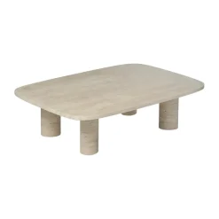 Mesa de centro Volos L, 100x70 cm, Travertino*Blomus