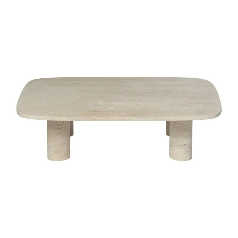 Mesa de centro Volos L, 100x70 cm, Travertino*Blomus