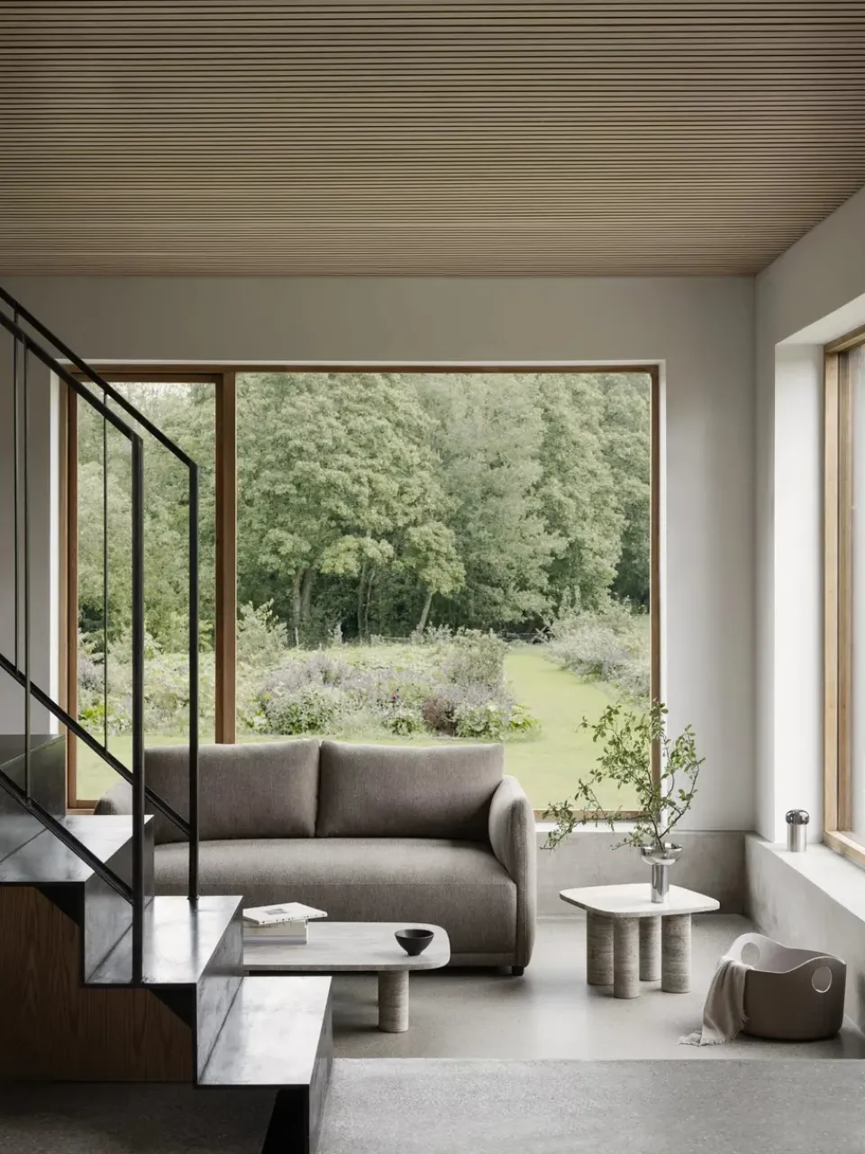 Mesa de centro Volos L, 100x70 cm, Travertino*Blomus